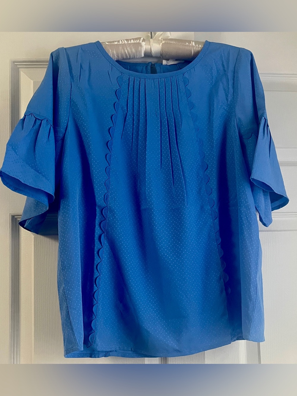 Mary Square Blue Jane Top Size Small